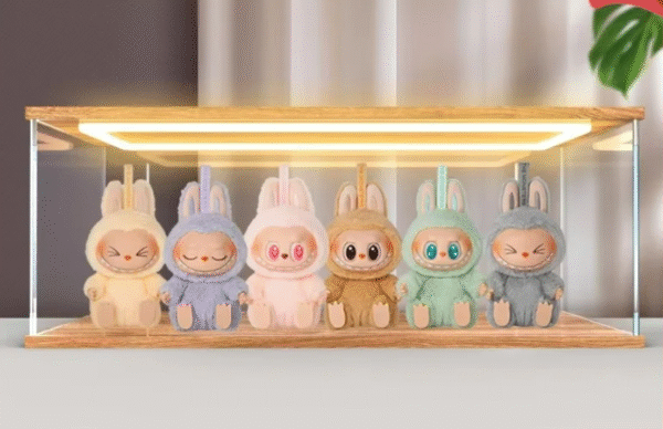 Labubu DreamDisplay – LED Acrylic Storage Case